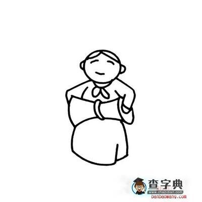 朝鲜族人物儿童画