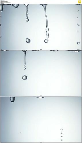 水滴落水慢镜头视频素材