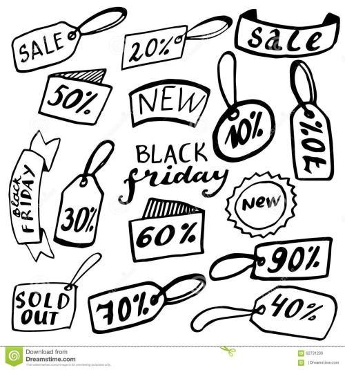 特价标签简笔画