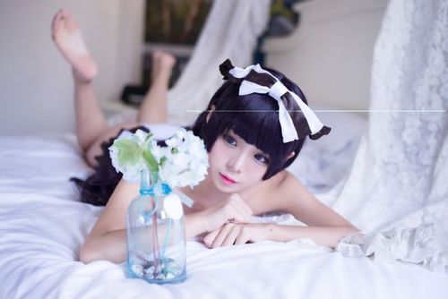 【cos正片】泳衣黑猫#五更琉璃# cn:千岛喵