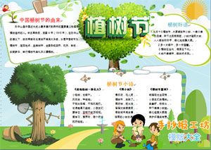 大树的作用手抄报作业模版下载植树节手抄报资料图片文字内容