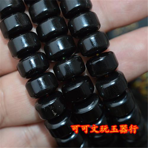 爆款高抛桶珠zly精选天然羊角黑羊角108颗佛珠手串手链包邮