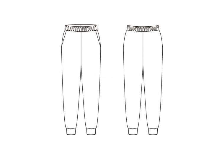 ai服装设计款式图线稿分享裤子版型模板