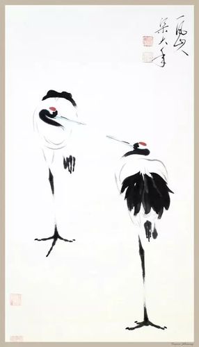 名家花鸟百图作品集《 仙鹤》(49)