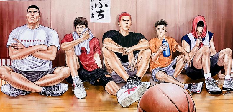 灌篮高手挂画灌篮高手海报流川枫樱木花道挂墙篮球飞人新装版装饰画框