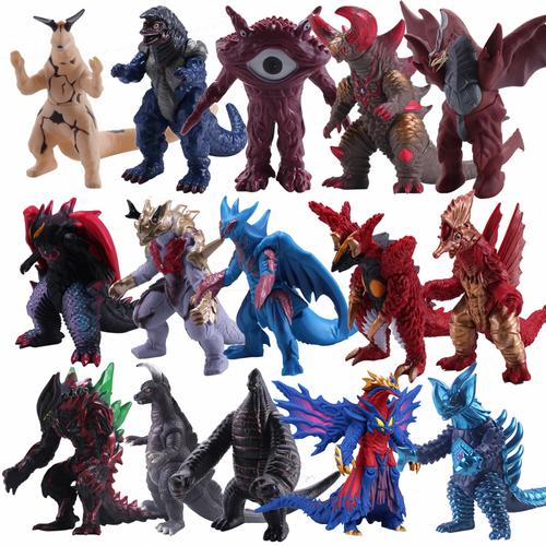 新年礼物万代同款大号软胶奥特曼怪兽玩偶雷德王人偶模型卡通周边骷颅