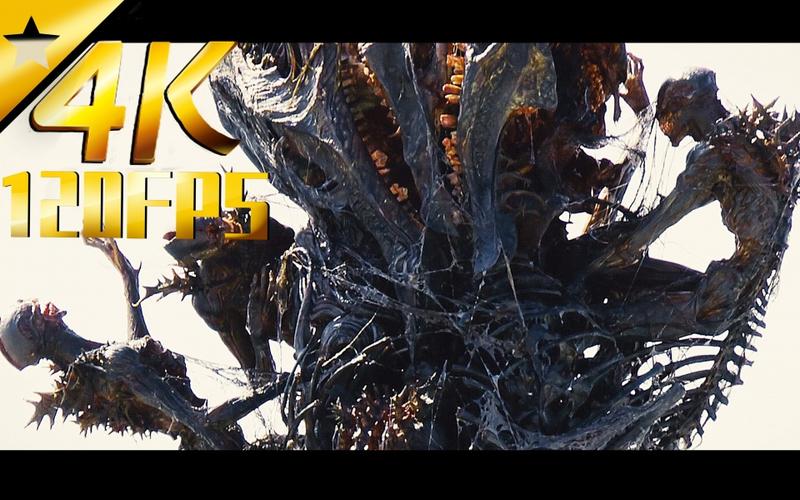 第五形态被哥斯拉吞噬的人同化成5米高的人形这个画面真的很震撼新