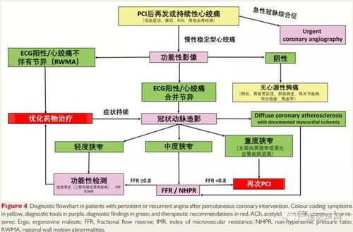 的实践指南建议目前尚不明确,pci术后心绞痛机制相关的证据也相对缺乏