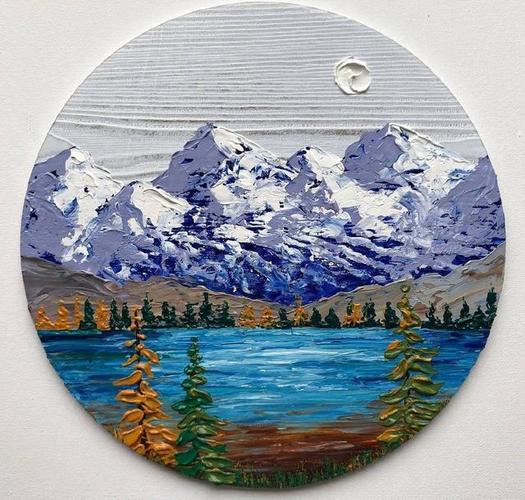 简单易学的油画作品,很适合初学者临摹,适合画一幅作品挂在家里