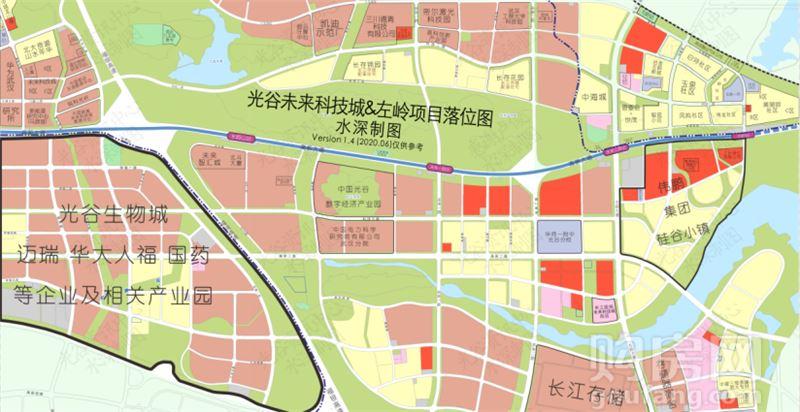   ▲ 未来科技城&左岭土地性质,制图:水深