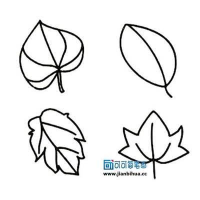手抄报树叶的画法