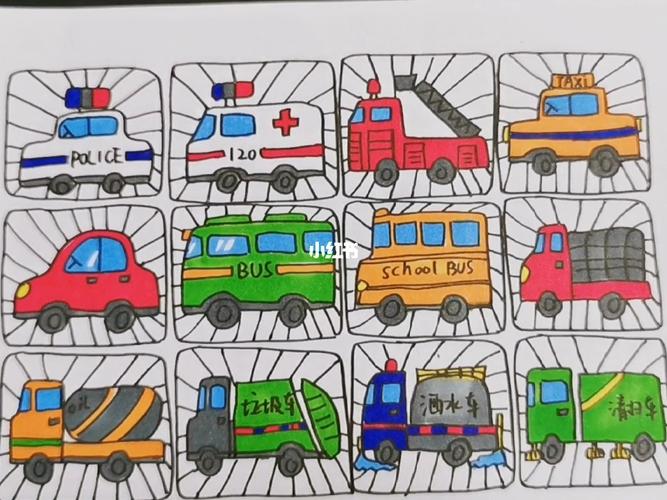 简笔画/小汽车_简笔画_画个简笔画_人文_绘画