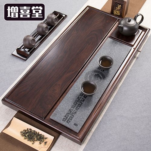 功夫茶台盘茶几上放的茶盘新中式禅意乌金石茶具托盘干泡盘小茶.