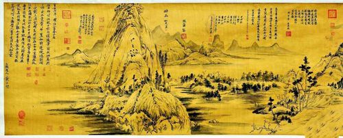 原创传世名画《富春山居图》为何断为两截?