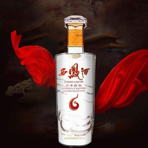 西凤酒六年陈酿55度高度西凤6年绵柔凤香型白酒整箱500ml6瓶