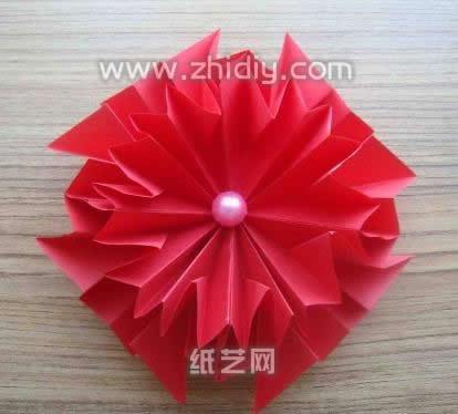 折花简单折纸教程 手工折纸大全-蒲城教育文学网