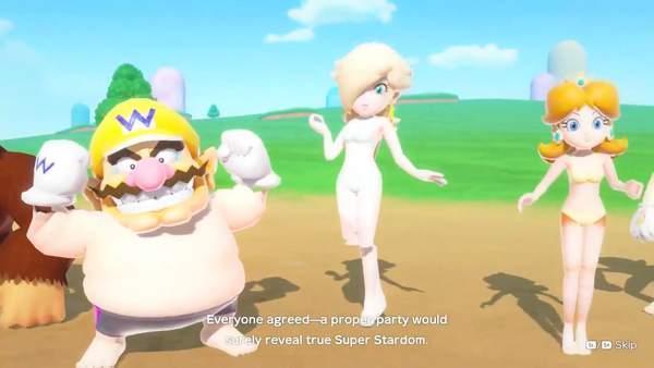 ns《超级马里奥派对》泳装mod截图 公主身穿比基尼出镜