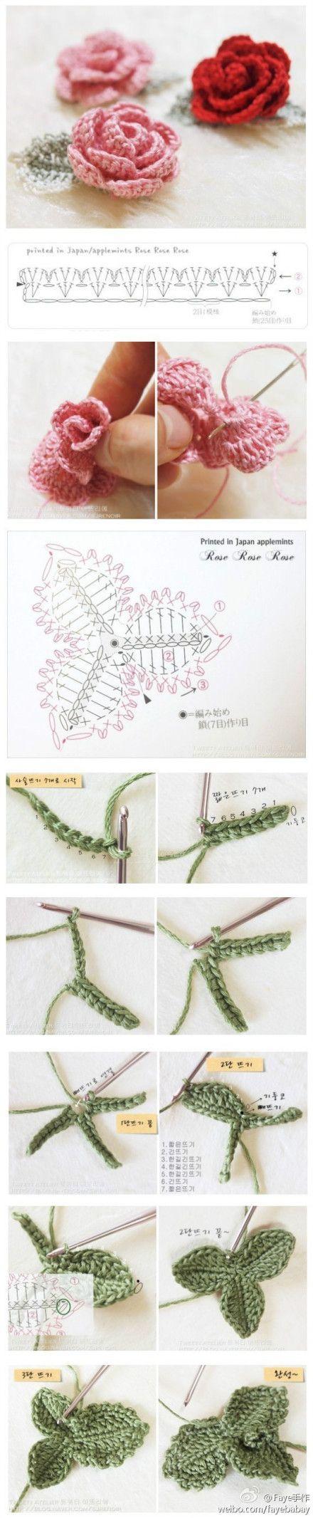 立体花 玫瑰花 花朵 图解 教程#//@我叫白菜头