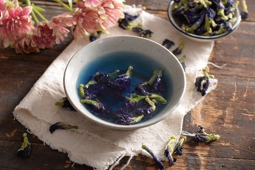 500g蓝蝴蝶花茶泰国碟豆花精选野生蝶豆花养生过筛2018新货送柠檬_3折