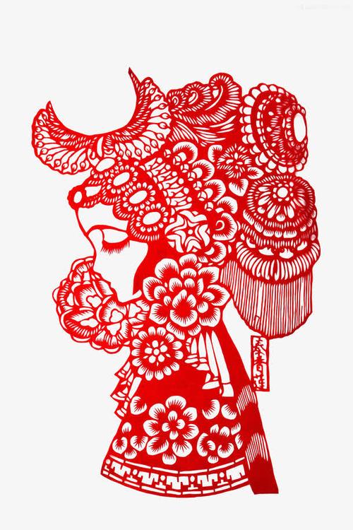 关键词 : 剪纸,窗花,传统,女孩,人物