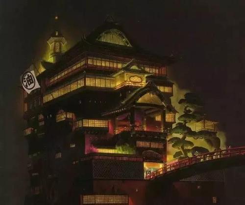 《千与千寻》油屋夜景