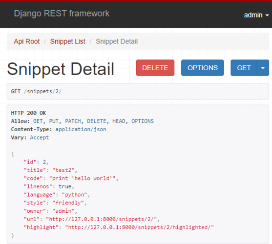 django编写restful api(五):添加超链接提高模型间的关联性