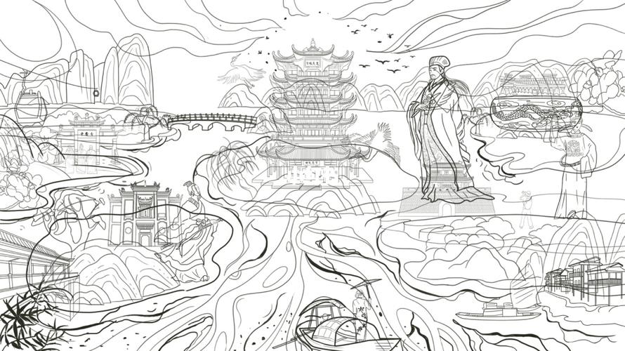 宜昌秭归屈原故里等特色旅游风光,展示湖北的山水风光及文化底蕴