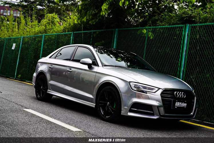 奥迪a3汽车贴膜lbfilm改色膜液态金属铝水银