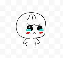 流泪卡通表情包哭矢量伤心图片免费下载-流泪卡通表情