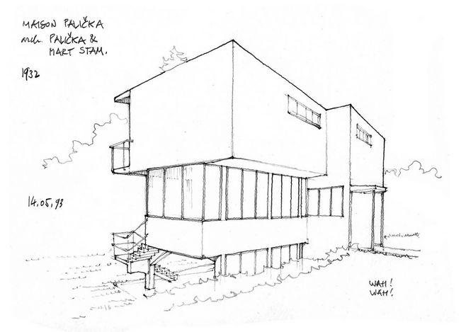 国外大师建筑手绘 素描 速写 绘画 (192)