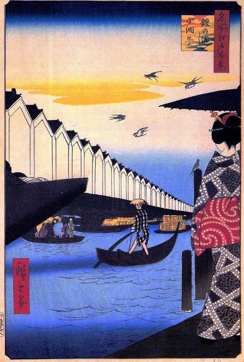 【歌川广重】——【名所江户百景】夏之部(上)_浮世绘吧_百度贴吧