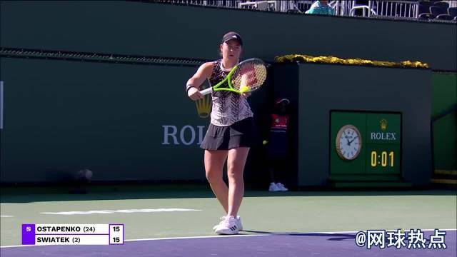 网球比赛集锦# 2021wta1000印第安维尔斯赛r4:斯瓦泰克以4-6/3-6不敌