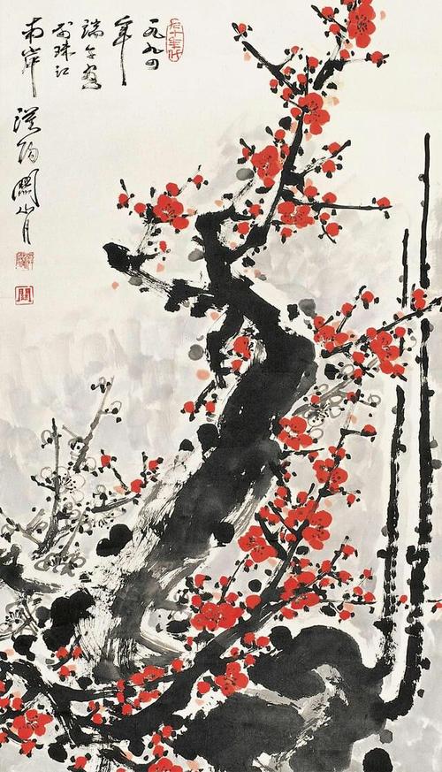 关山月大师《梅花》作品欣赏