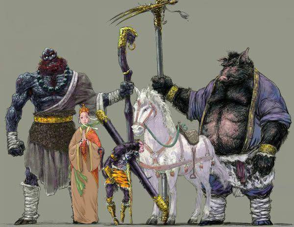 《西游记》原著其实是这样的,最后一张才是师徒四人的本面目!