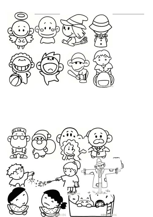 幼儿简笔画-人物篇