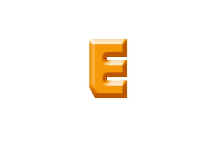 如何制作字母e
