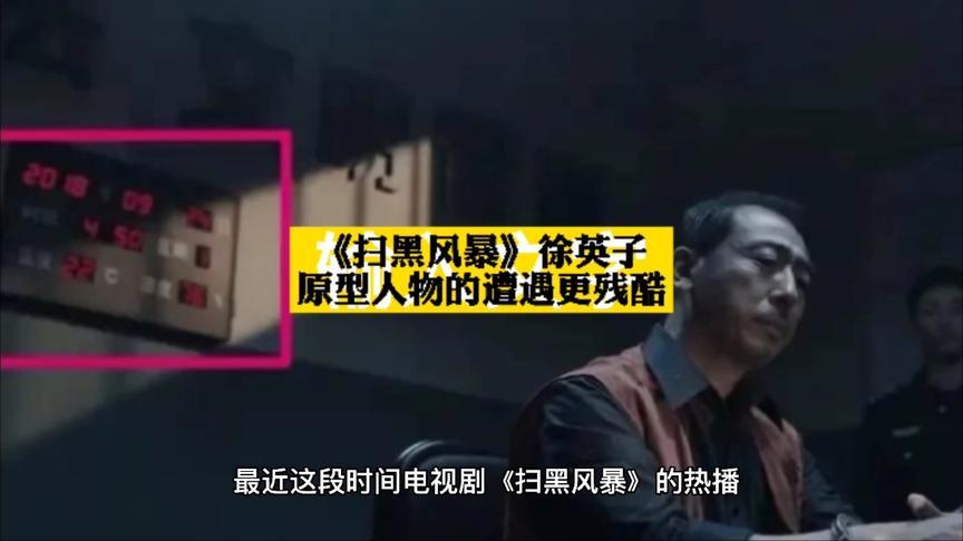 《扫黑风暴》徐英子原型人物的遭遇更残酷!