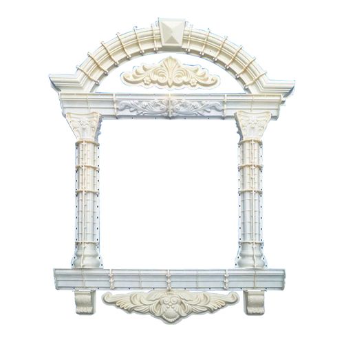 罗马柱模具窗套外墙装饰grc构件欧式别墅窗户线条水泥拱门带花