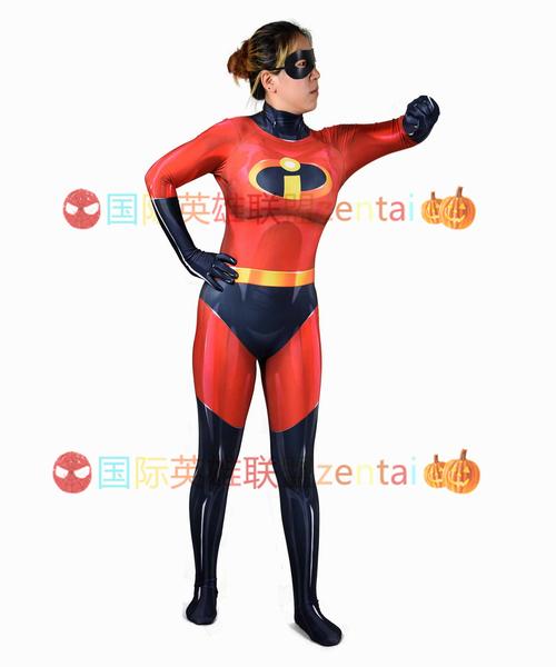 3d印制theincredibles超人总动员弹力女超人cosplay连体cosplay女装