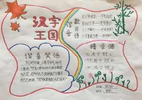 制作汉字演变的手抄报 汉字手抄报