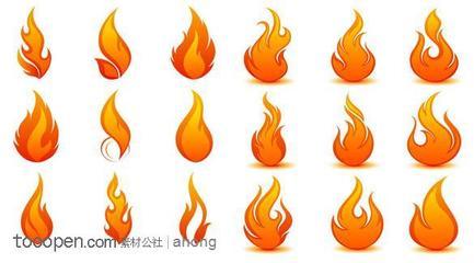 简笔画火焰怎么上色