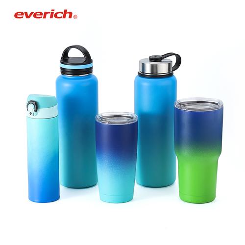 color changing printing vacuum insulated stainless steel bottle
