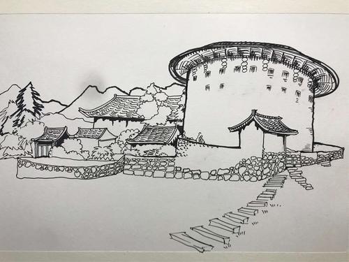 小米罗美术线上课程《福建土楼》
