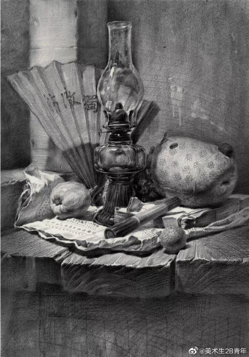 【精选作品】#素描静物#江振坤——精选素描静物作品,看了这位大师的