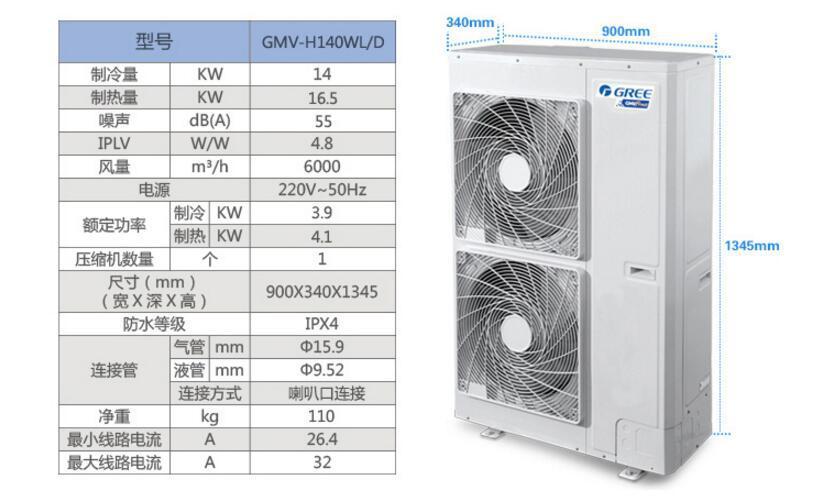 格力中央空调 总经销 别墅 办公楼 大厦专用 gmv直流变频多联机组