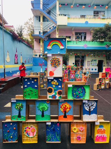 "我和新年有个约会"——记托福幼儿园创意画展