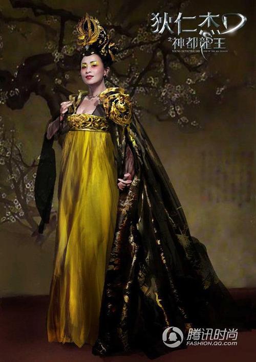 《狄仁杰2》电影造型手稿曝光 刘嘉玲华贵杨颖妩媚_时尚_腾讯网