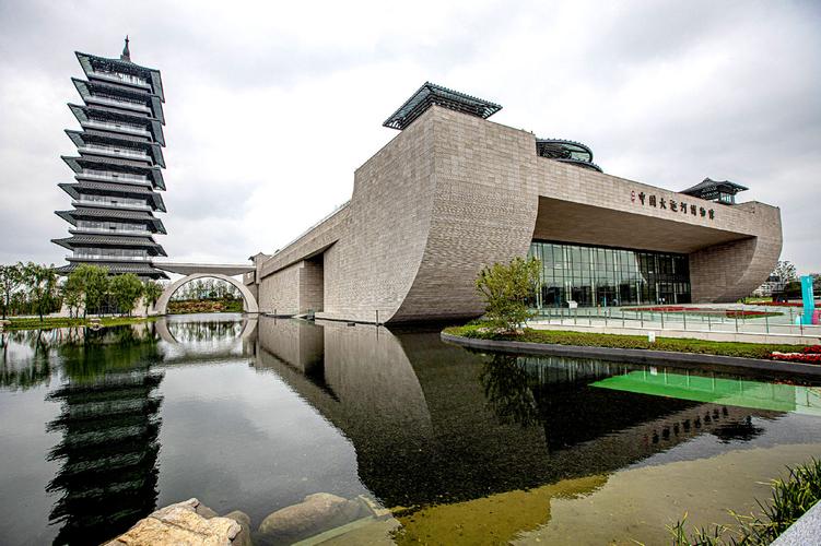 俯瞰扬州中国大运河博物馆