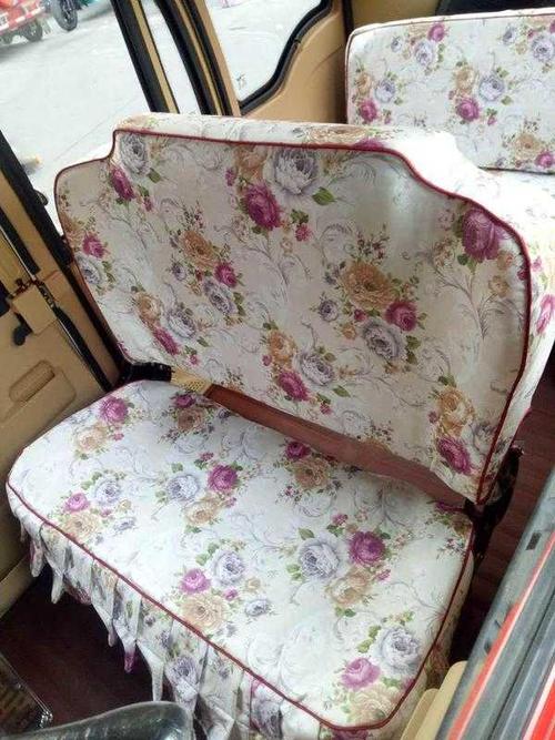 代步加厚三轮车电动车快递坐垫通用四座椅套冬季电动