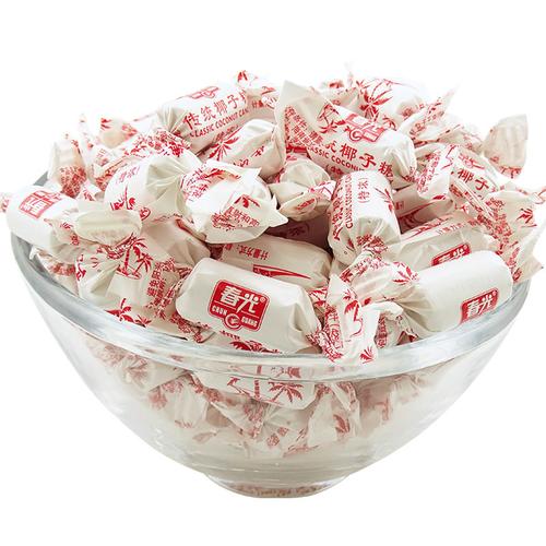 春光 特浓传统椰子糖1500g 散称糖果 椰子糖 椰子软糕 椰圆 炭烧咖啡